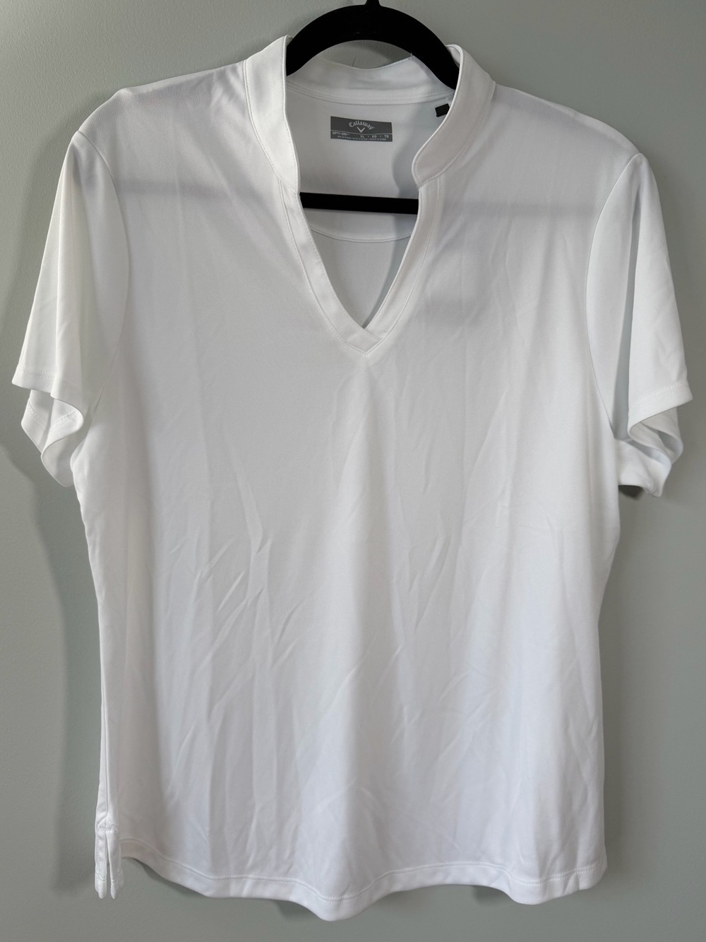 NWT Callaway Women’s White Short Sleeve Polo - Lightweight Performance